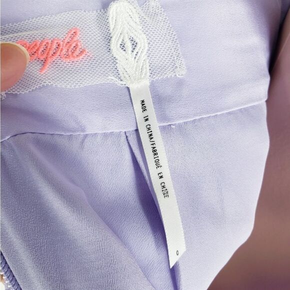 Free People We Go Together Embroidered Dress In Lilac Purple - Picture 12 of 12